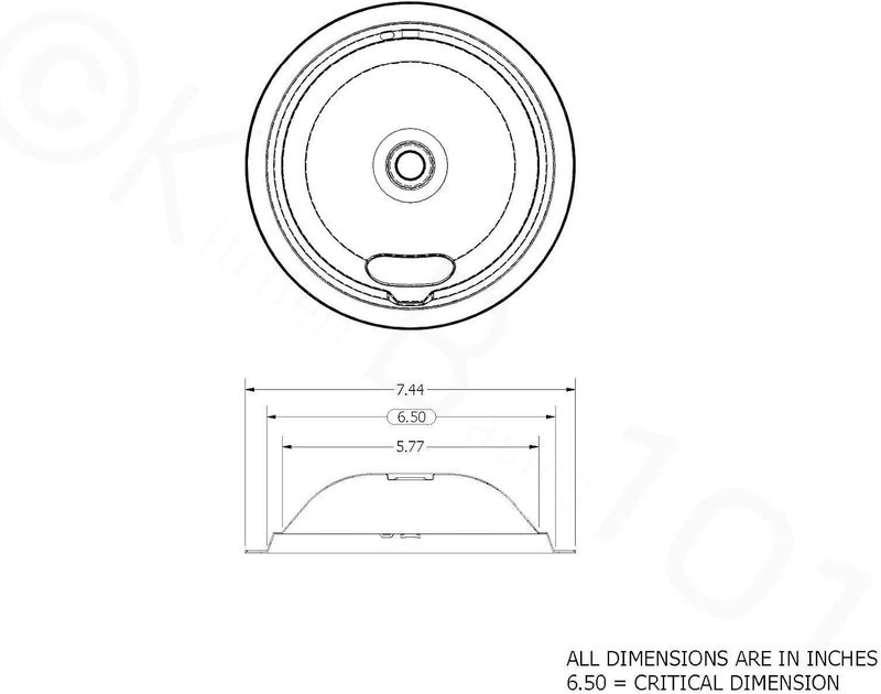 Kitchen Basics 101 Made in the USA 4 Pack (2) 6" & (2) 8" Replacement Chrome Drip Pans for Whirlpool W10278125 W10196405 W10196406 - Image 5